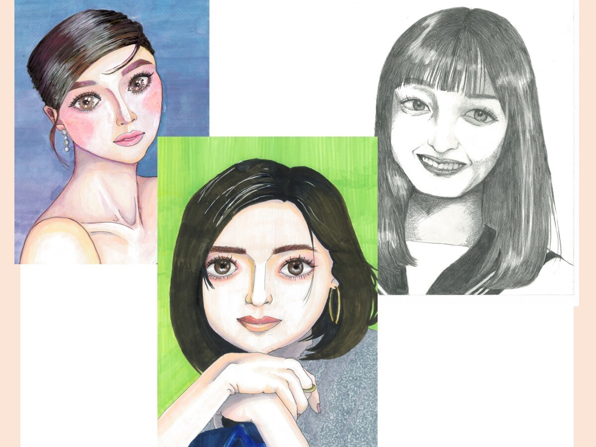 どなたでも美女フィルターのかかった似顔絵描きます / どなたでもお顔の特徴は残したまま女優風に仕上げます。 イメージ1