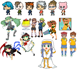 【同人ゲーム、見やすいページ作りのおてつだい】ドット絵かきます【~30枚】 イメージ1