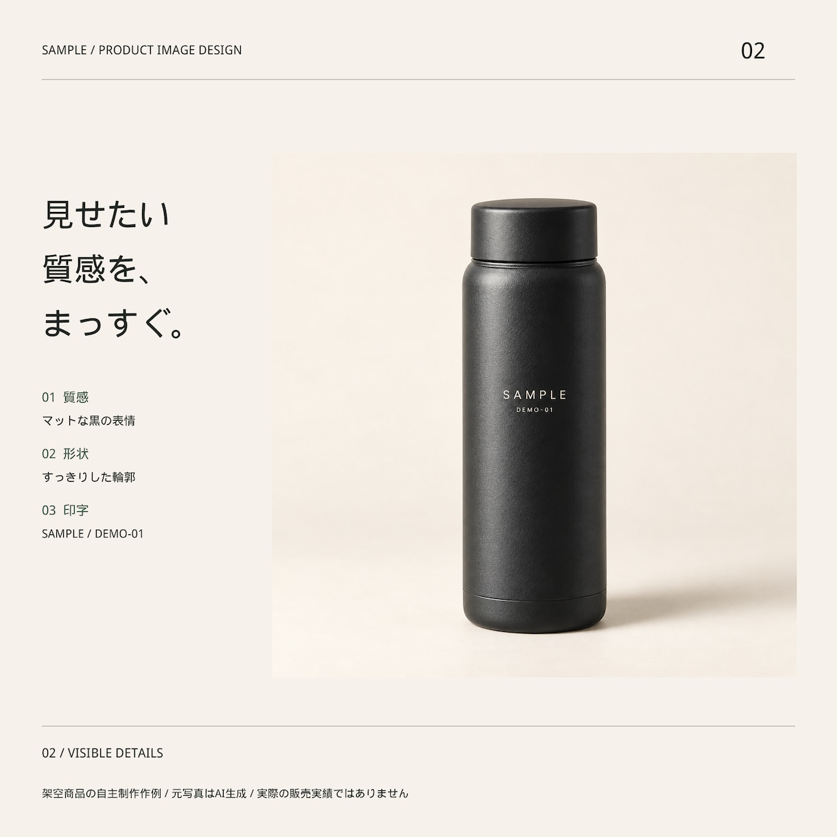 商品写真を3枚のEC説明画像に整えます キャンプ用品・日用品向け／写真を保持して情報を整理 イメージ2
