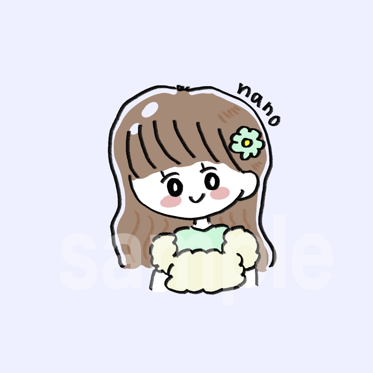クリクリお目目のイラスト描きます SNSのあいこんにもピッタリです♬ イメージ1