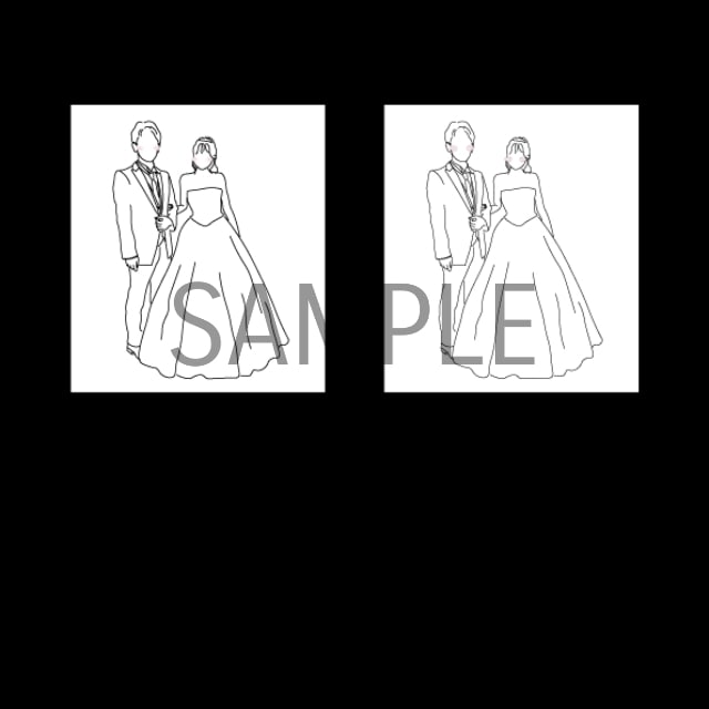 お二人だけのペーパーアイテムデザインします 【お試し】結婚式費用節約のお手伝いさせてください イメージ2