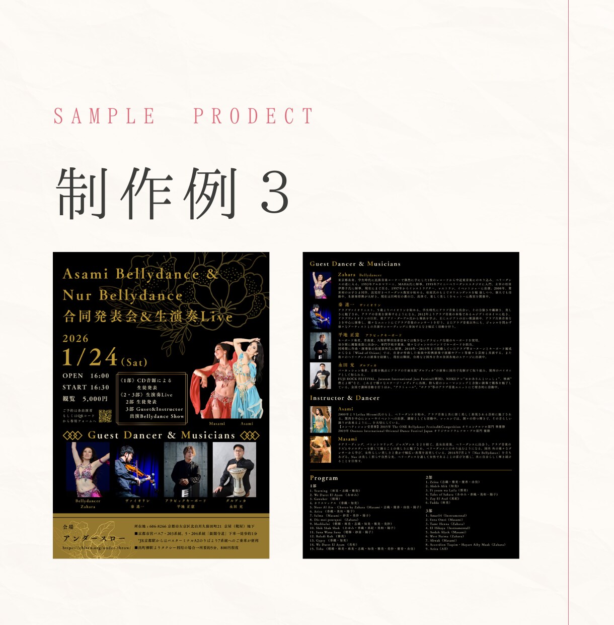 公演・発表会向き、世界観が伝わるチラシ制作します 世界観を大切に、公演の魅力が伝わるチラシ制作 イメージ9
