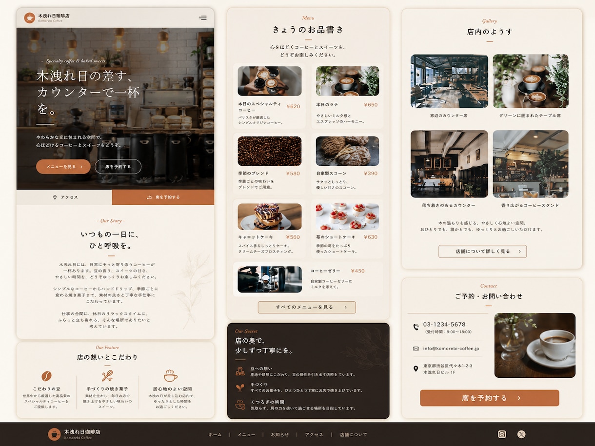 名刺代わりの1ページHPを即日〜3日で作ります 原稿を埋めるだけ、パッとHPの用意ができます。 イメージ7