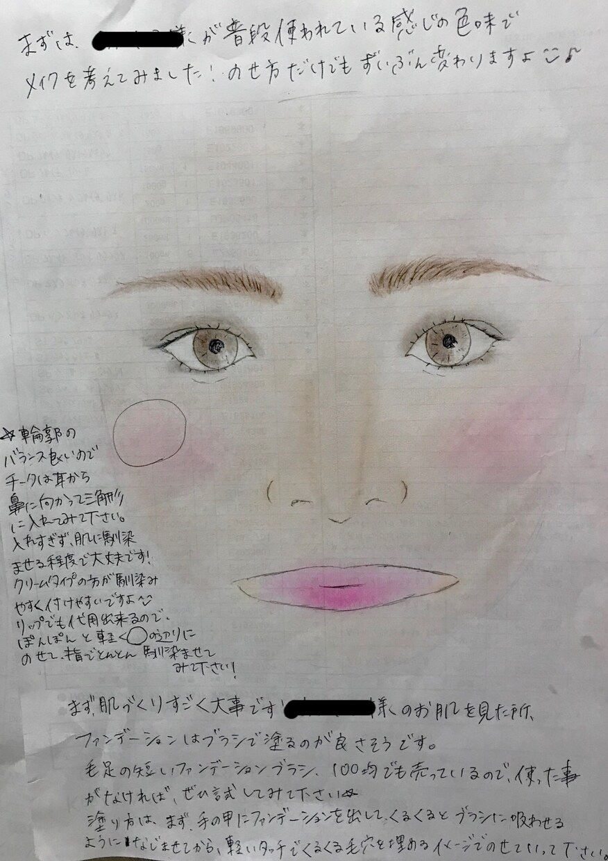 あなただけのメイクカルテ作ります 自分に似合うメイクを知りたい方、メイクに自信のない方！ イメージ1