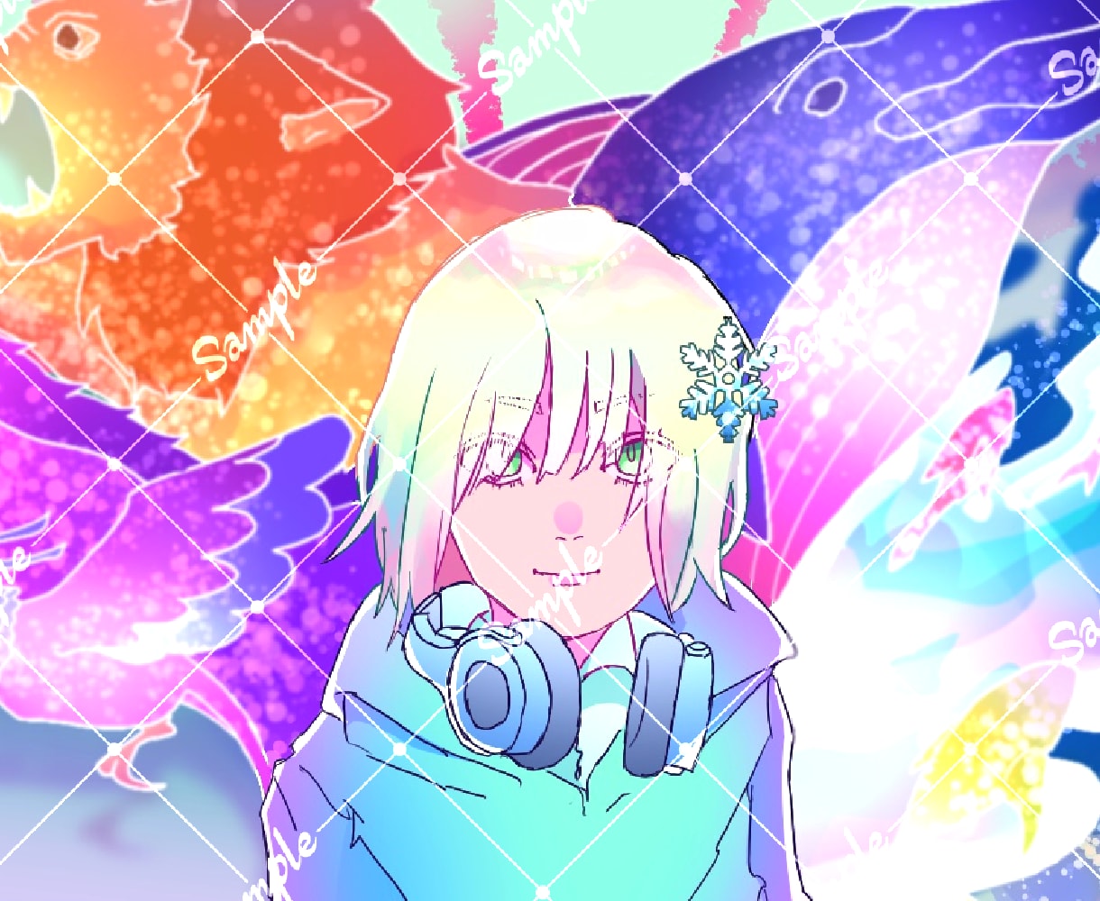 歌ってみた用サムネイル･動画イラスト描きます 原曲MVに寄せたイラストやオリジナル構図など安価で受けます！ イメージ6