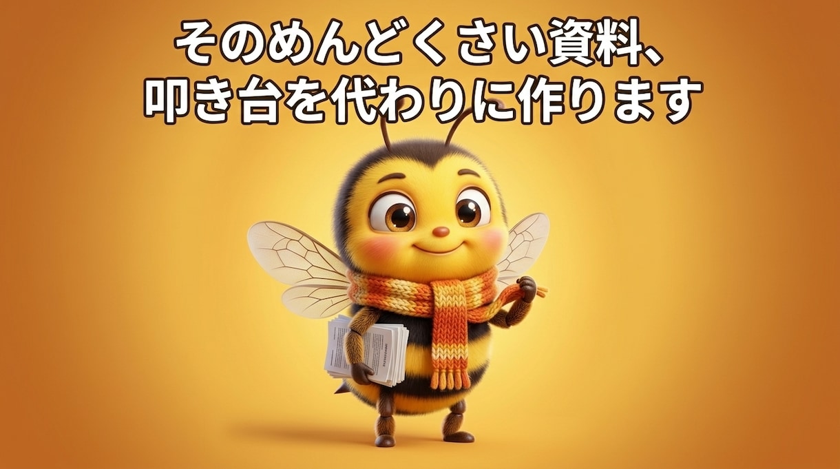 資料・企画書・求人票の叩き台を作ります その"めんどくさい"、元店舗経営者が巻き取ります イメージ1