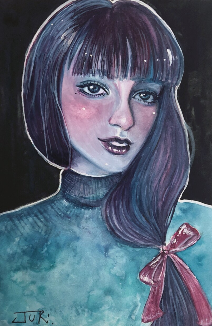 寒色系を中心に、水彩で絵を描きます ご自宅のインテリアや、お店のアクセントに イメージ3