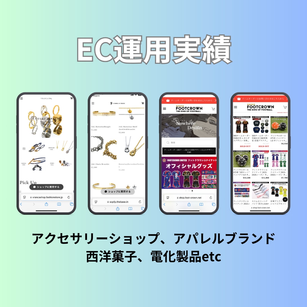 ECサイト運用代行します 運用代行の実績あり、お気軽にご相談ください イメージ2