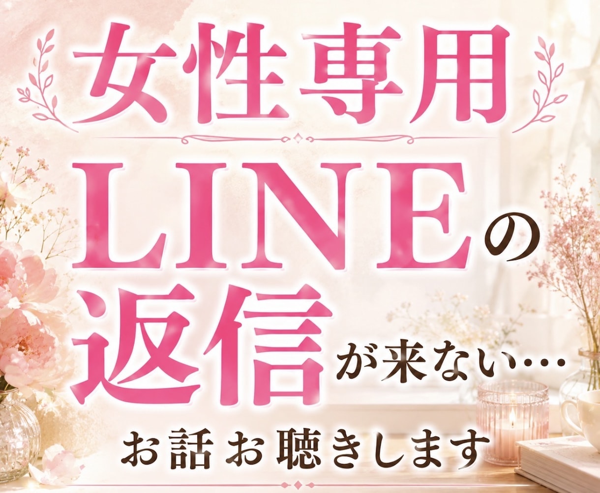 あの人からLINEの返信が来ないお話をお聴きします LINE・返信・既読スルー・未読スルー・不安・モヤモヤ・心配 イメージ1