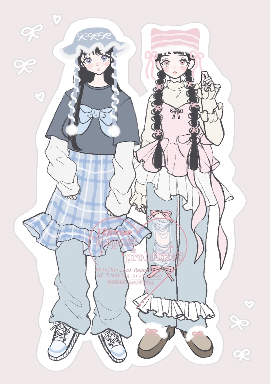 オシャレで可愛い絵を描きます 服のデザインが得意です！動物や食べ物なども得意です！ イメージ1