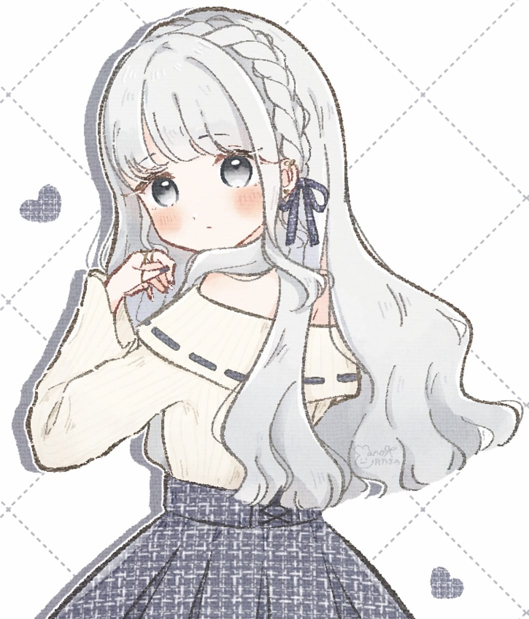 ふんわり優しい！おしゃれ可愛いイラストお届けします SNSアイコンやグッズなど幅広い用途に！衣装デザインも◎ イメージ5