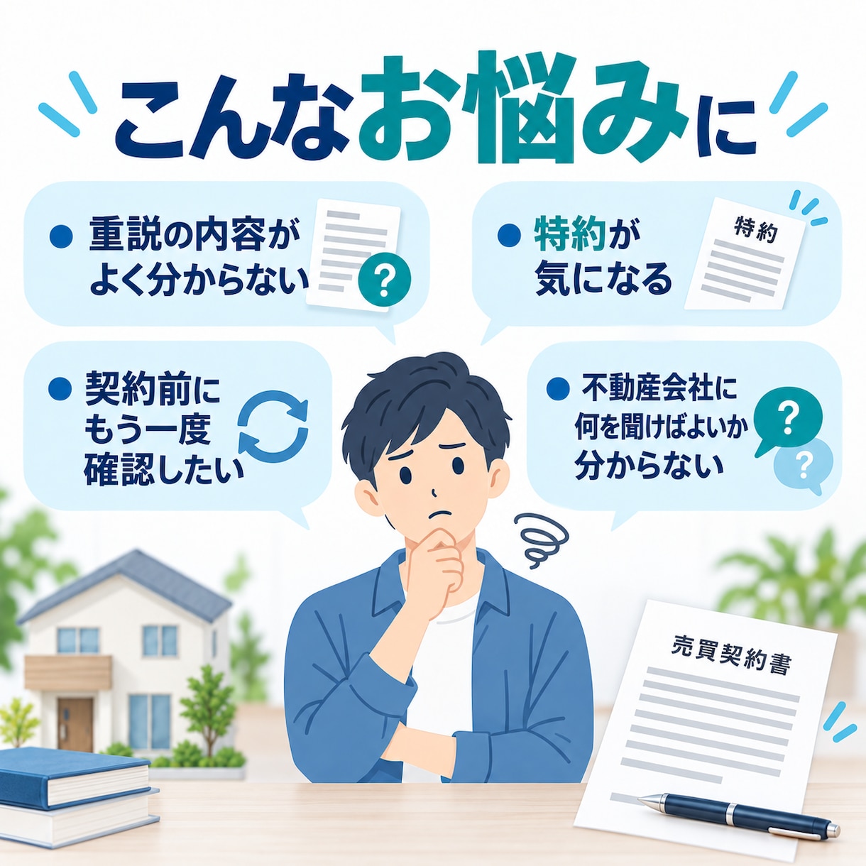 売買契約書・重要事項説明書を確認します 宅建士・実務講師が契約前の確認ポイントを整理 イメージ2