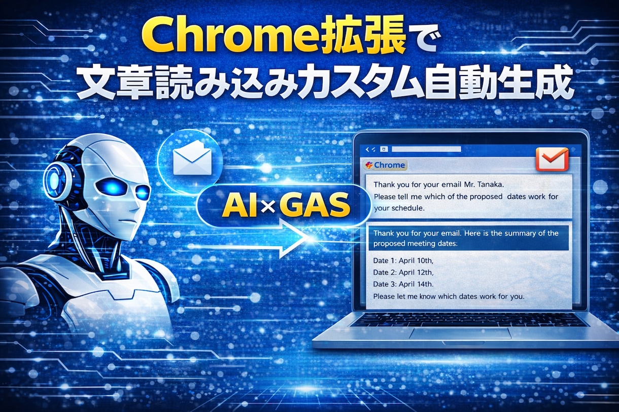生成AI×GASで業務自動化を構築します Slack通知・Gmail条件分岐取得・ニュース取得対応など イメージ4