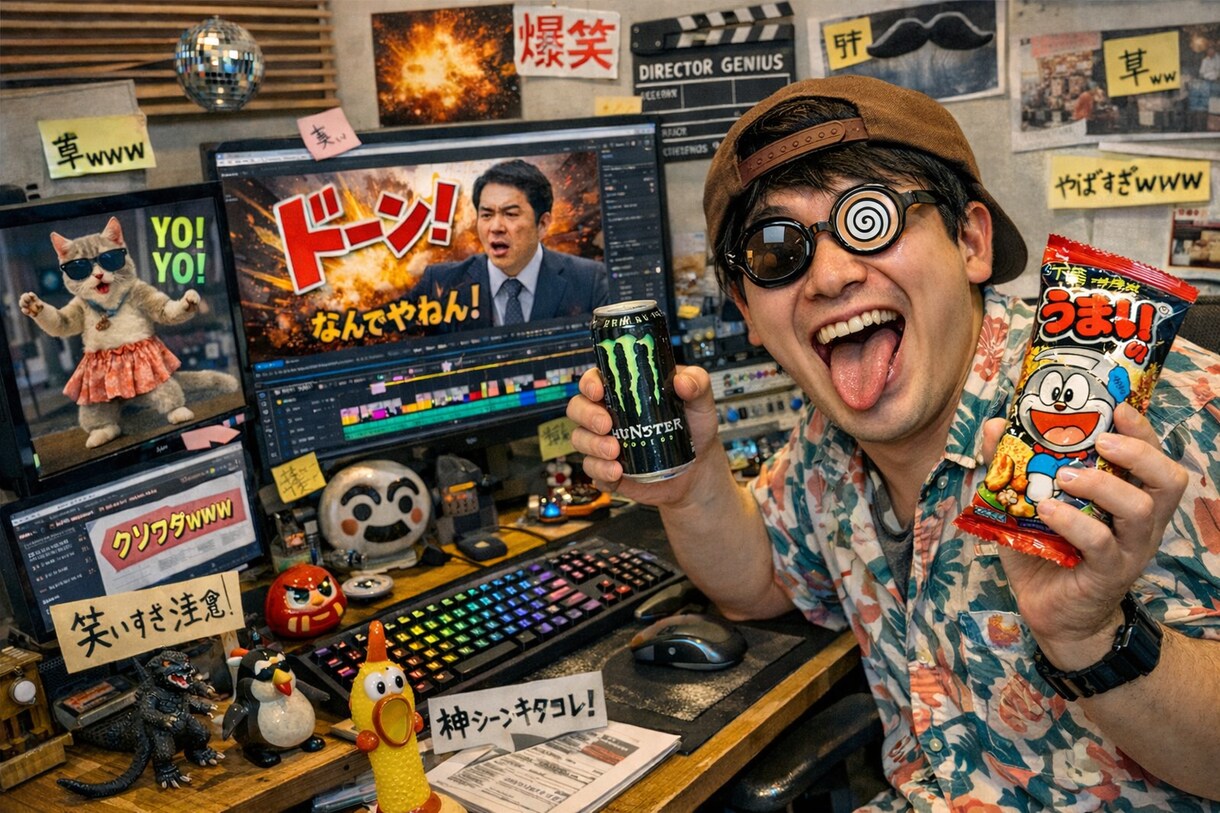 誰もが笑う動画を作ってみせます ほかのサービスと違って固定概念を破壊した動画を作ります イメージ1