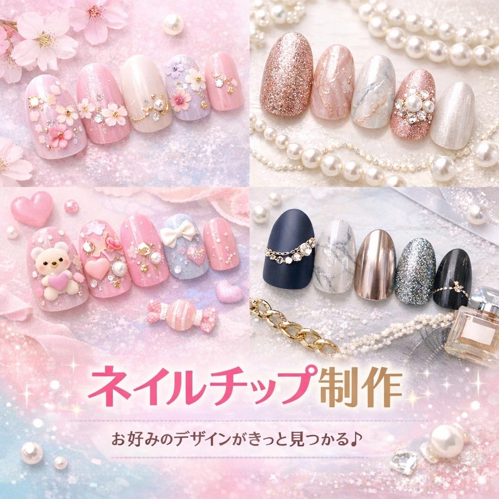 最短３日！一級ネイリストがネイルチップ制作します あなただけのオリジナルデザイン♪ イメージ1