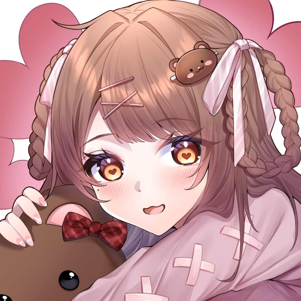 可愛すぎる魅力的なアイコン描きます 女の子も男の子も大歓迎！貴方の可愛いを表現します！ イメージ1