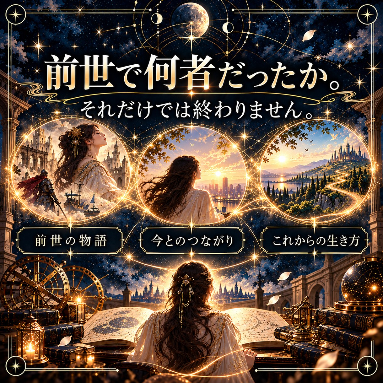 前世から人生全体と今世のテーマを総合鑑定します 性格・才能・仕事・恋愛・人間関係まで深く読み解きます イメージ2