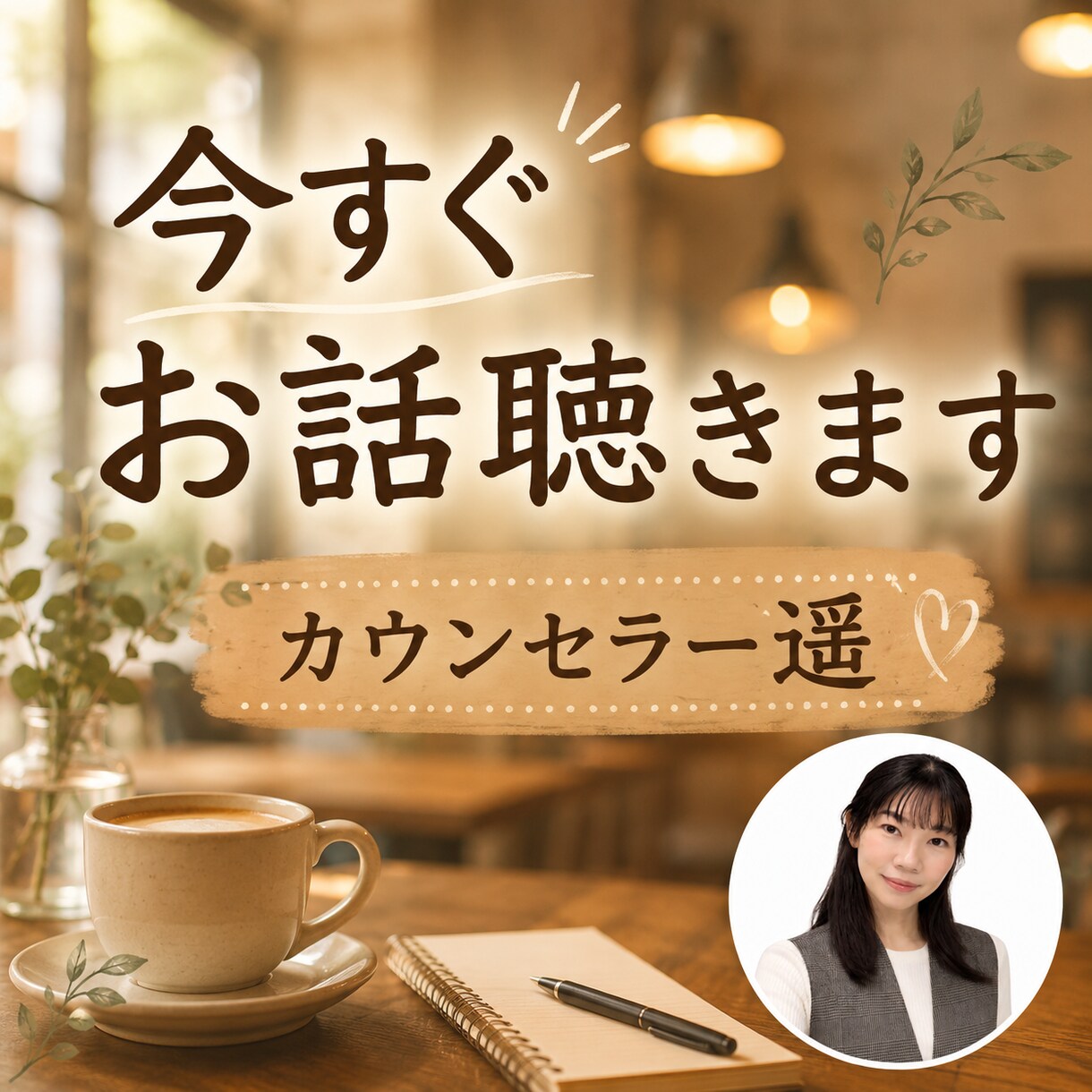 今すぐなんでもお話聞きます 愚痴、雑談、モヤモヤ、今すぐお話じっくりお聴きします！ イメージ1