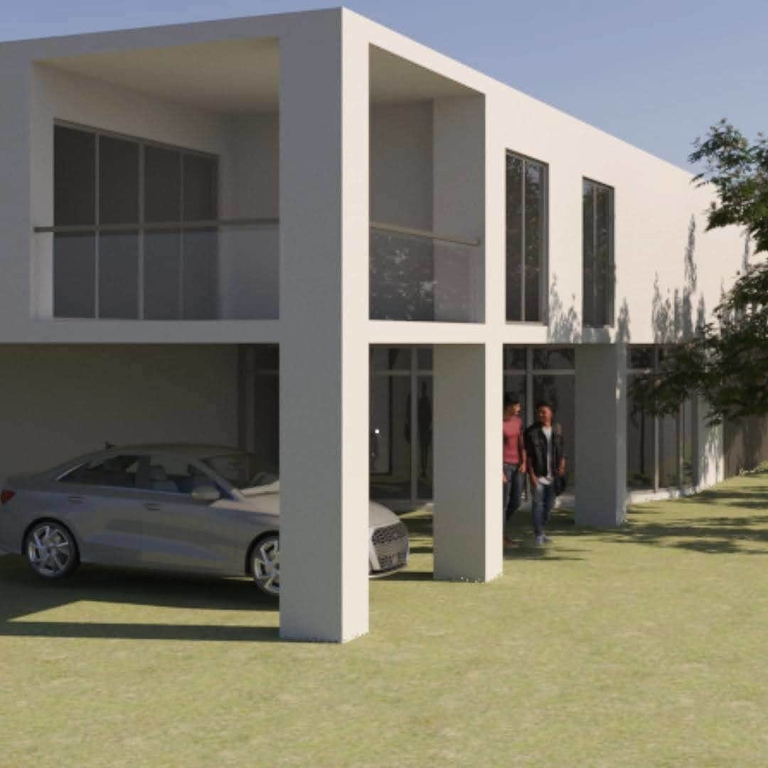 簡単な建築の外観パース内観パースを作成します 現役建築ビジュアライゼーション担当者です。 イメージ1
