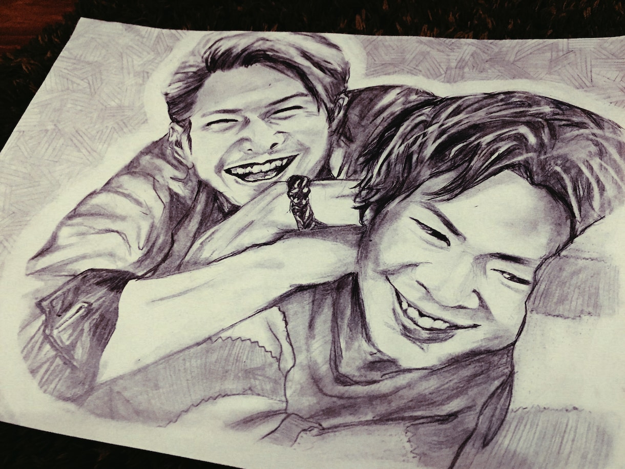 ぬくもり宿る鉛筆画似顔絵。心を込めて描きます 大切な人との大切な時間を一枚の絵に残してみませんか？ イメージ3