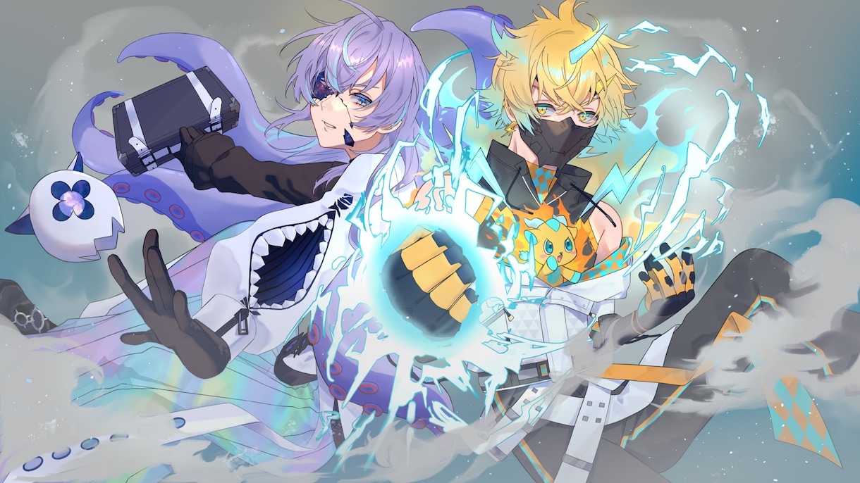 立ち絵・一枚絵・アイコン等制作いたします MVやサムネを華やかに彩るイラストを描きます★ イメージ4