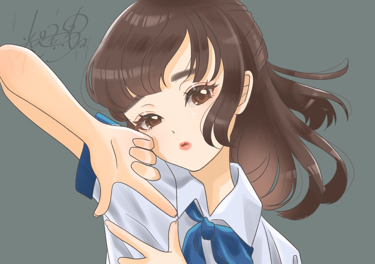 女性におすすめ！似てる！可愛い！似顔絵お描きします 商用可、アイコン、結婚式、フラスタ イメージ3