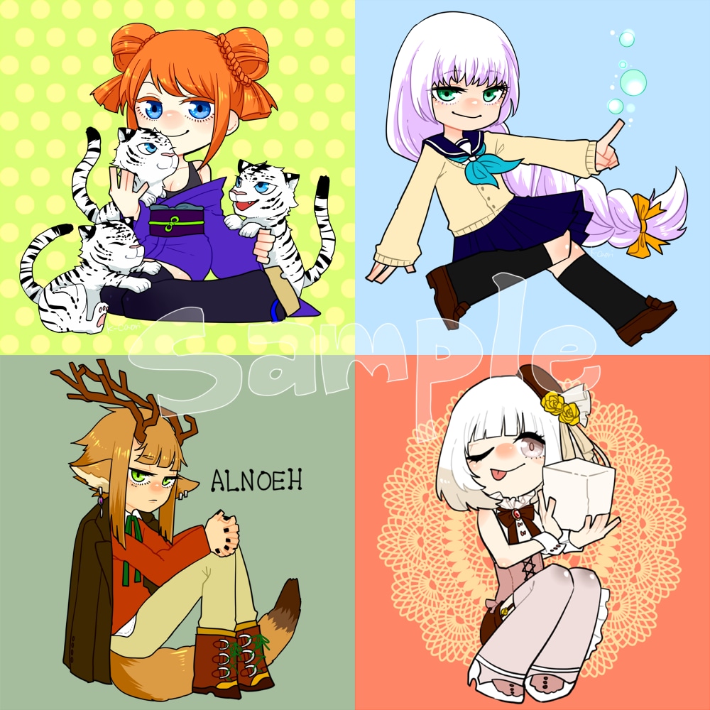 デフォルメキャラクター描きます デフォルメキャラクターのイラストやアイコンが欲しい人へ！ イメージ3