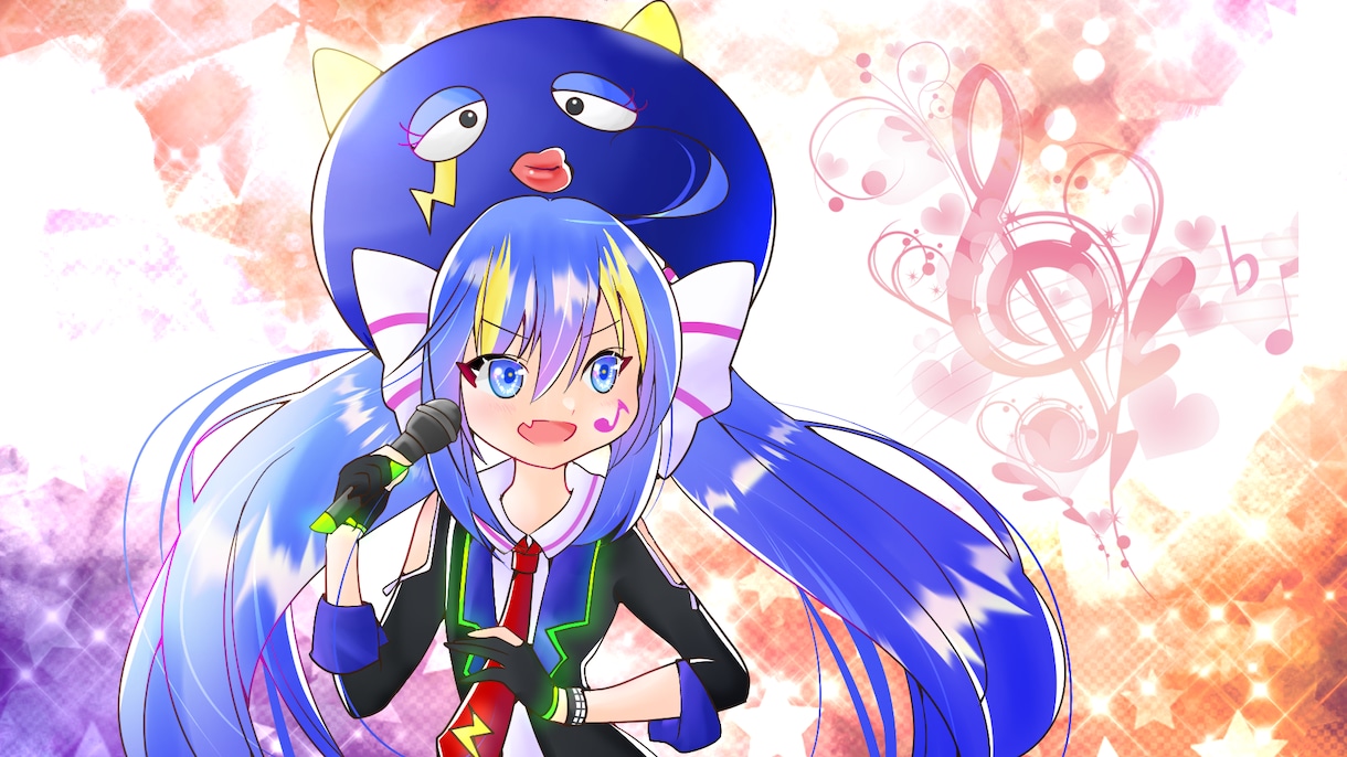 動画用イラスト、サムネ等フルHDで制作いたします ボーカロイドやUTAU、歌ってみた、VTuberさんなど！ イメージ6