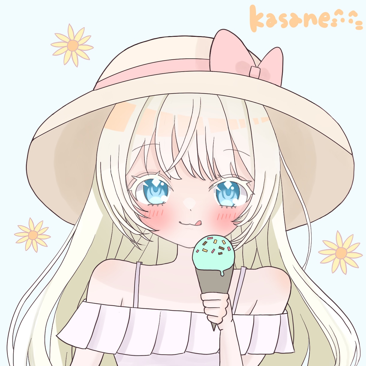 ゆるふわ可愛いイラストアイコンを制作します SNSアイコンやグッズに！商用利用もOKです！ イメージ2