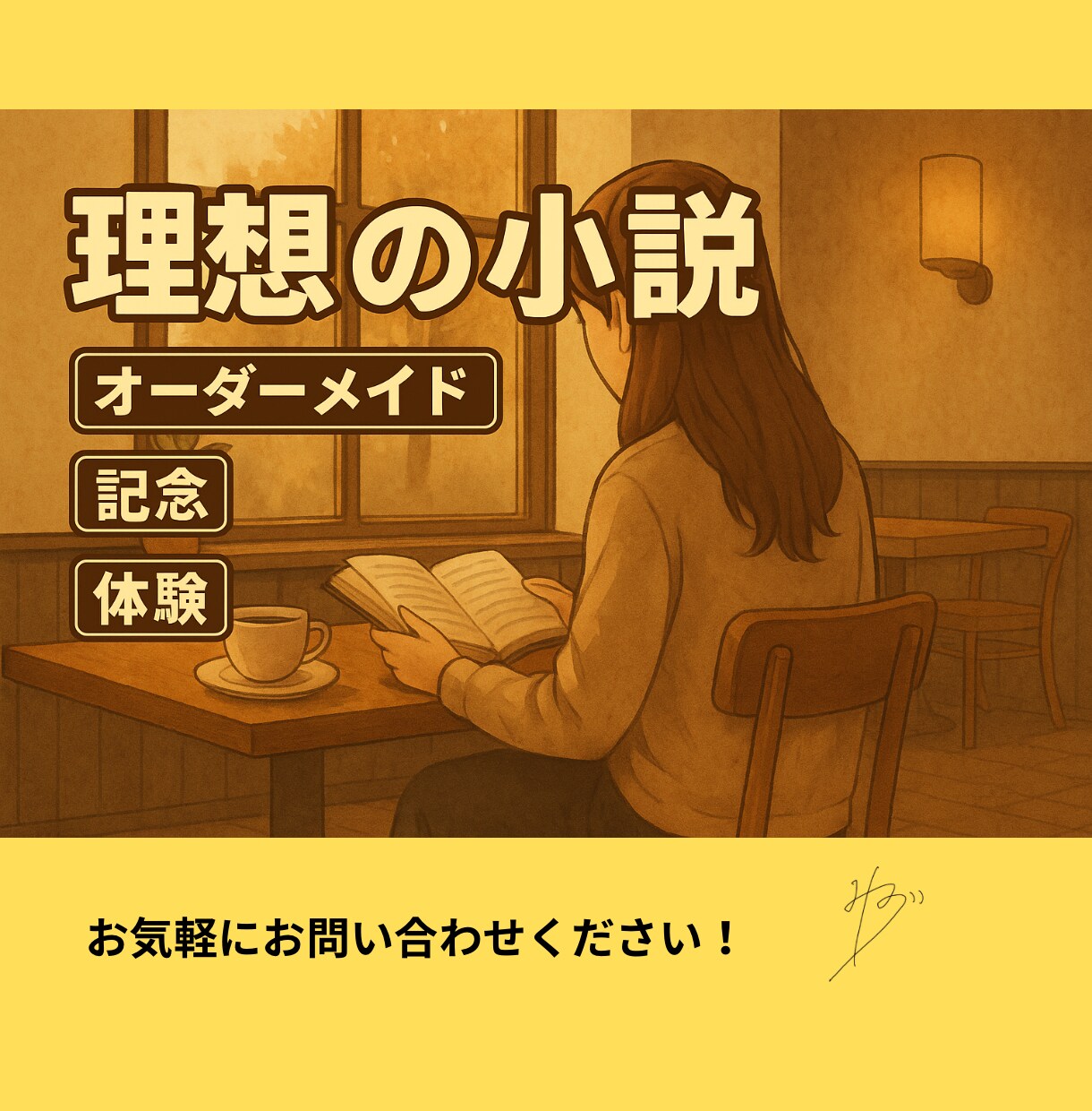 5000字☆あなたの理想を小説にします 創作設定を短編小説に。余韻ある読後感を体験しませんか？ イメージ1