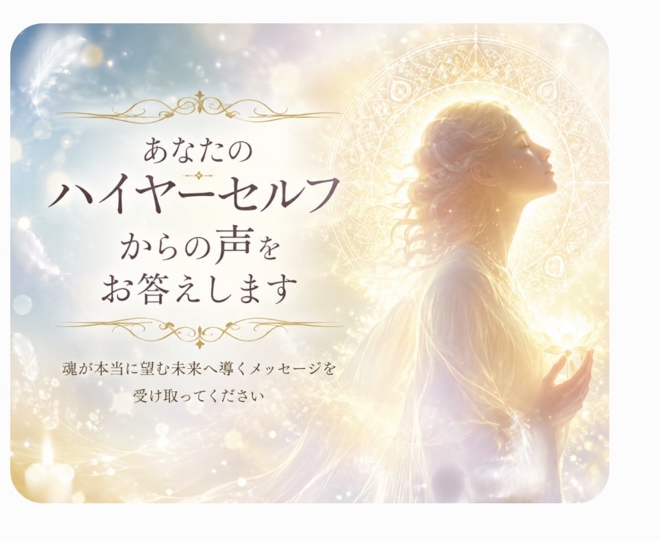 あなたのハイヤーセルフからの声をお答えします 魂が本当に導くメッセージを受け取ってください イメージ1