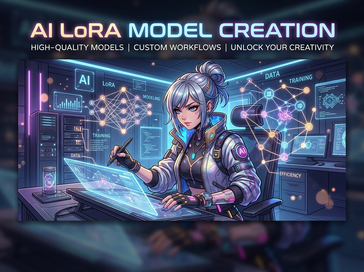 最新AIであなたの絵柄等のLoRAモデル作成します 高精度GPUで爆速仕上げ！オリジナルキャラや画風の再現を代行 イメージ1