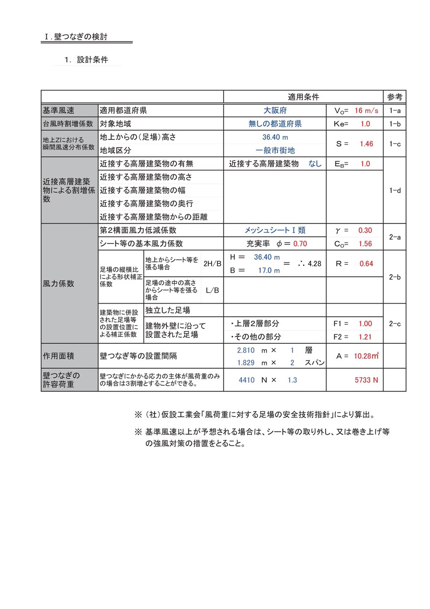 足場計画図・強度計算書作成致します 最短納期２日も可能です（要相談） イメージ9
