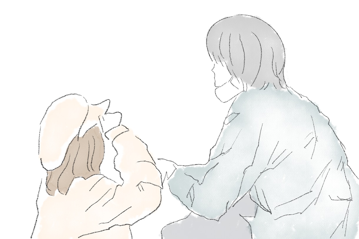 カップル/ウエディングイラストかきます 可愛くペアで使えるイラストです。あわくゆるく イメージ6