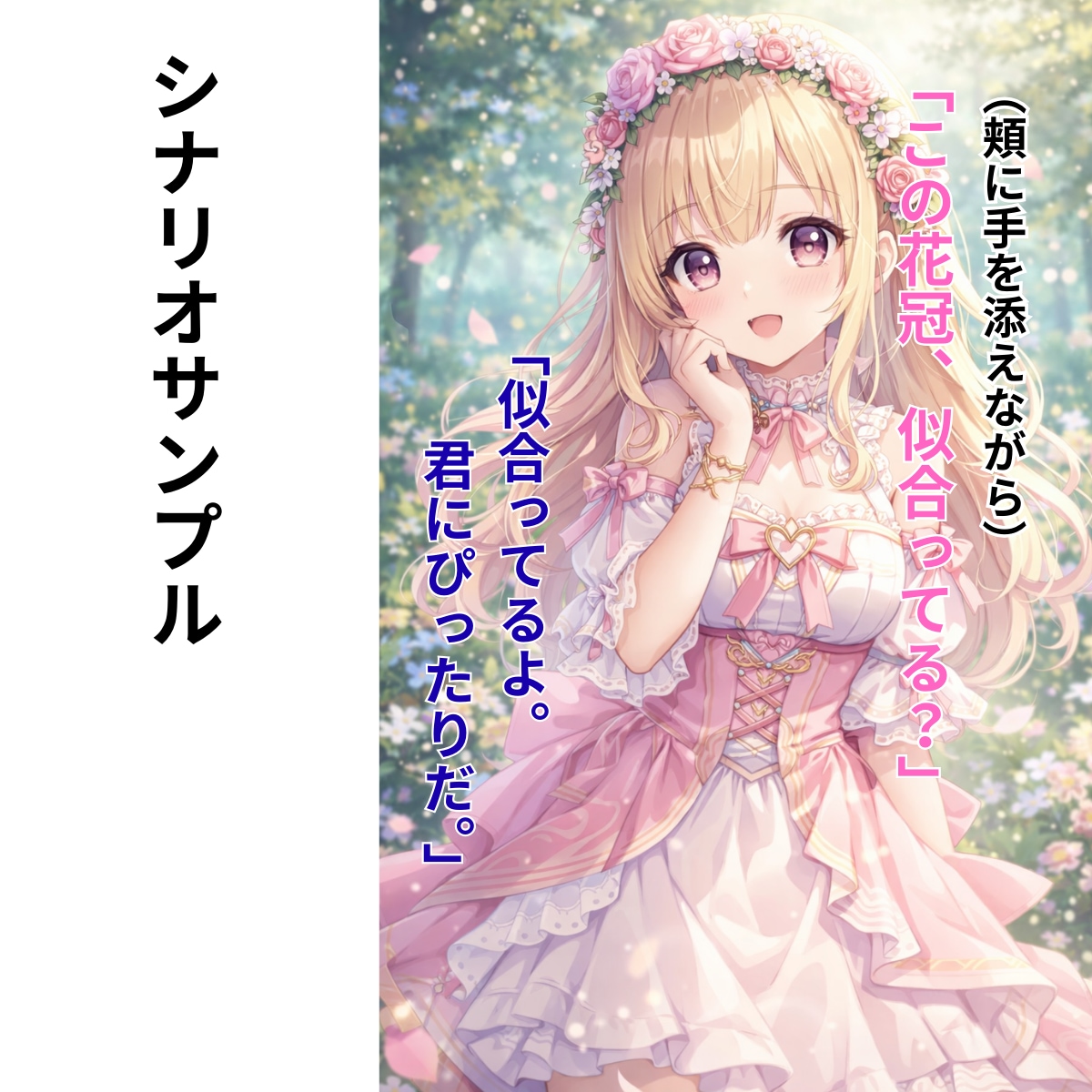CG・イラスト用のシナリオ／世界観設定を書きます CG用セリフ・シナリオを書きます イメージ1