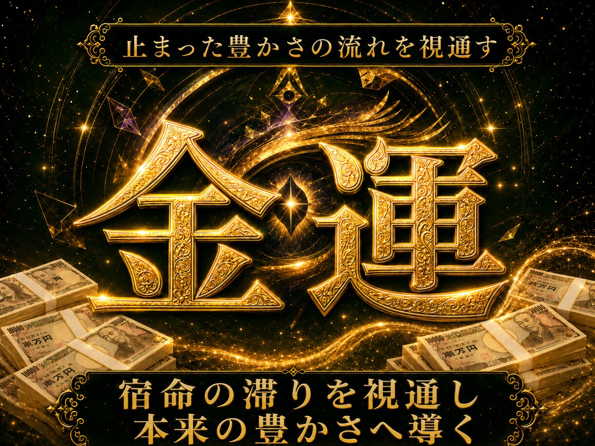 天啓金運霊視 | 燻る金運を覚まし金脈を解放します お金を引き寄せ豊かになるための真の金運鑑定で財運を高めてゆく イメージ1
