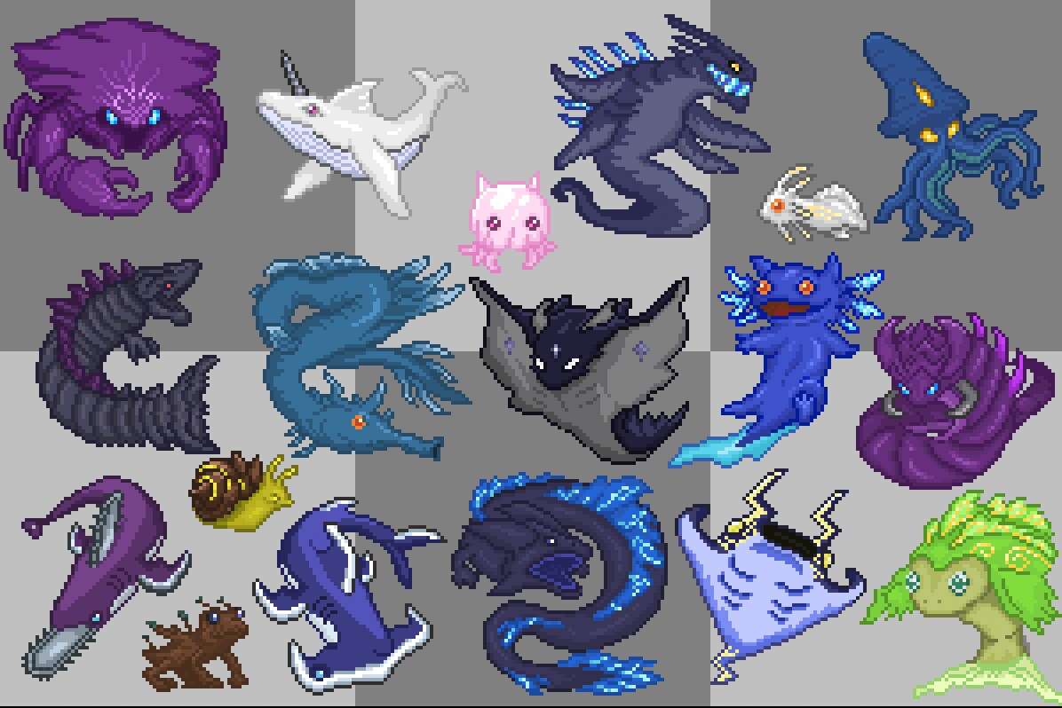 ドット絵でキャラクター等作成します 人物・モンスター・ゲーム武器・アイテムなど何でも描きます！ イメージ4