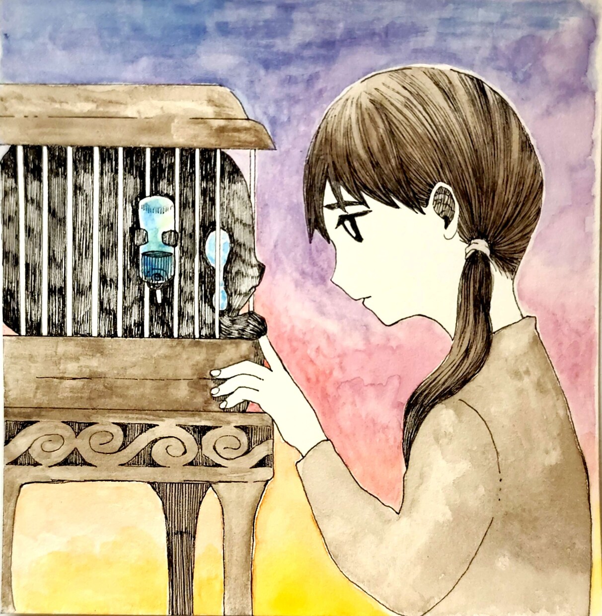 温度感低めのイラストお描きします ちょっと暗い、怖い、静かな、落ち着いた表現をイラストで イメージ2