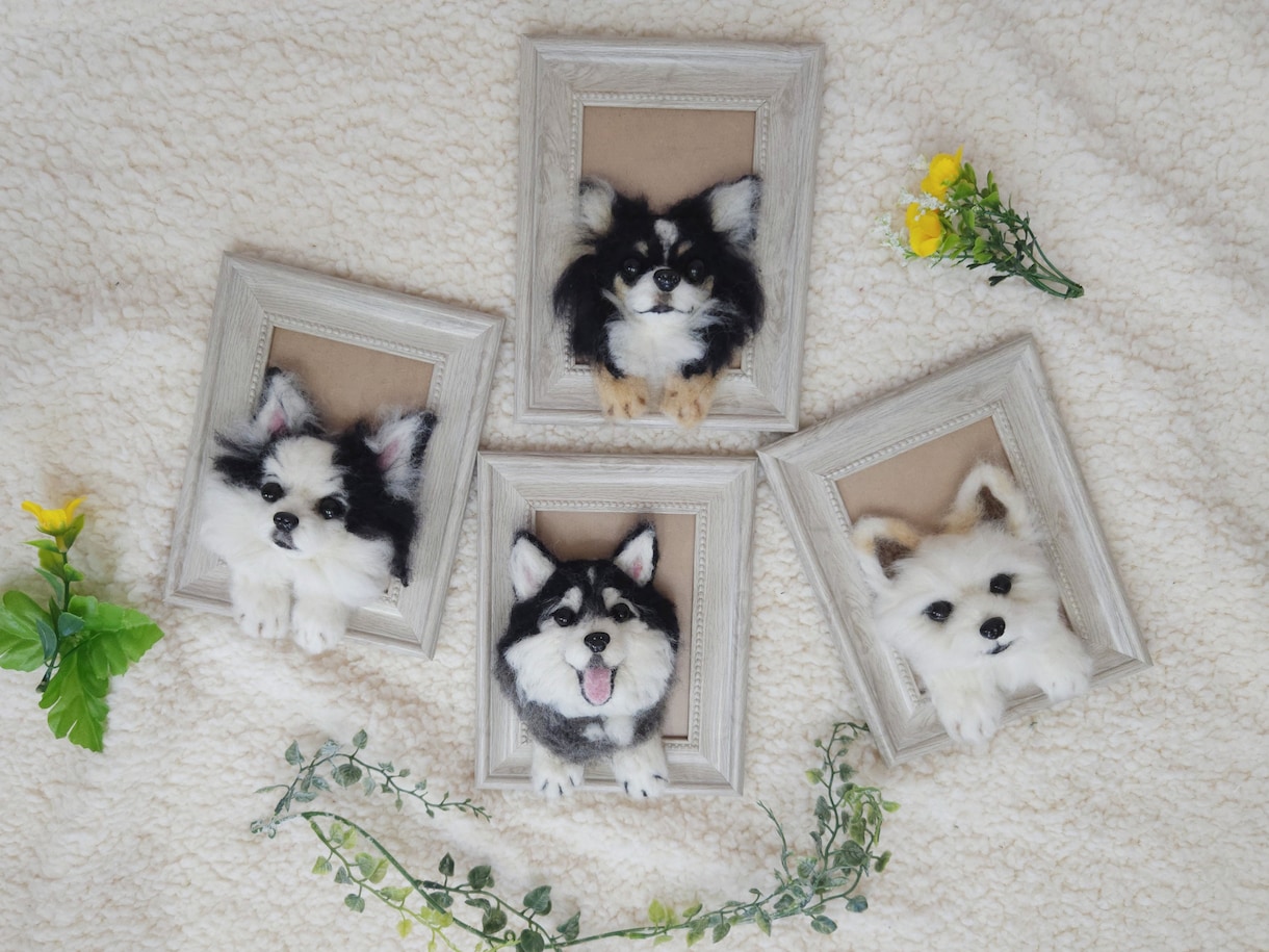 大切な家族のわんちゃんを羊毛フェルトでお作りします うちのこペット　犬　ペット　羊毛フェルト　犬　ハンドメイド イメージ2
