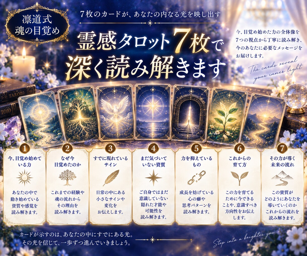 あなたの中で目覚め始めた力を読み解きます 今あなたの内側で動き始めた感覚・才能・魂の変化をお伝えします イメージ6