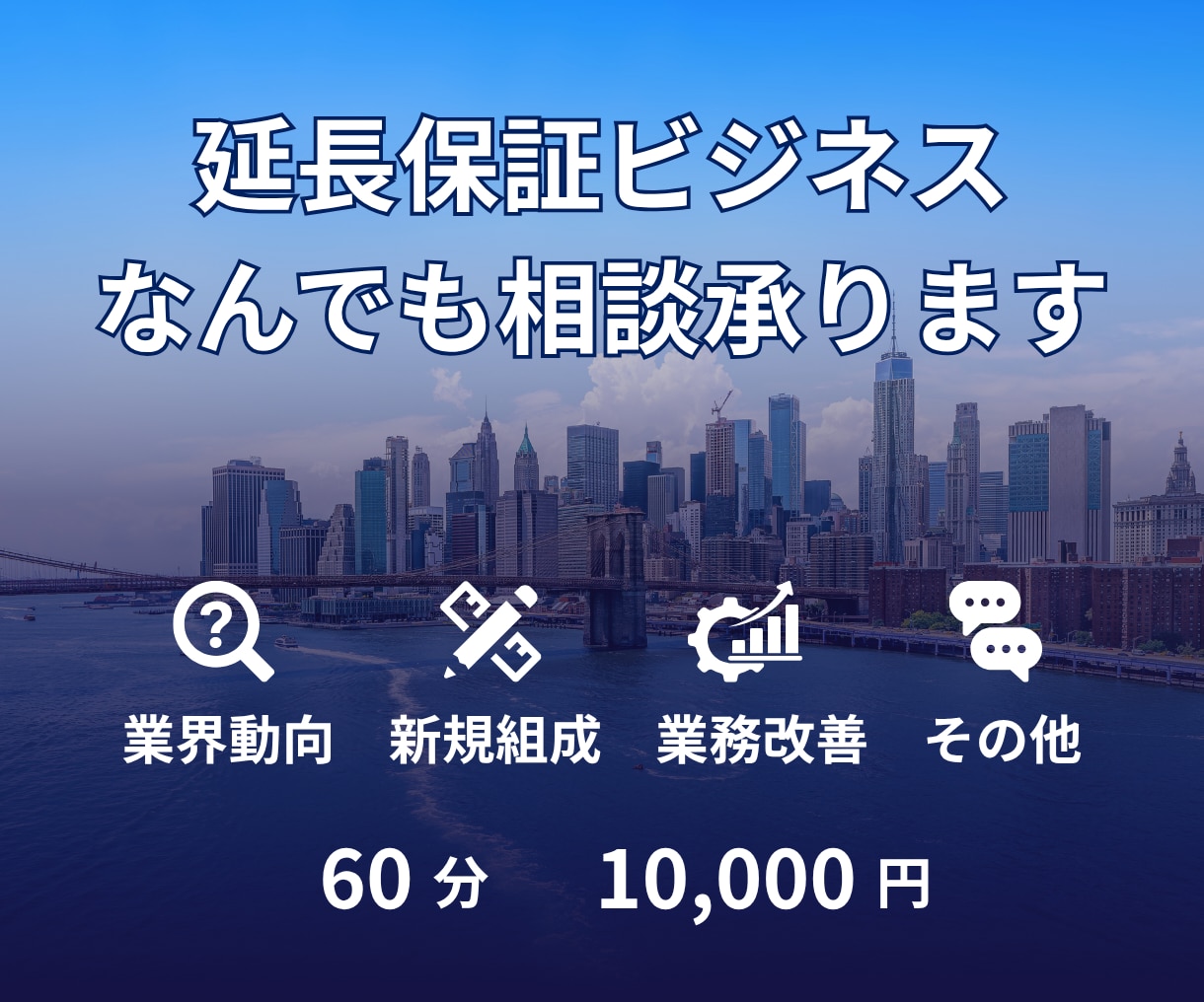 延長保証・保証関連ビジネスの何でも相談承ります 業界経験者だからできる実践アドバイス・壁打ち イメージ1