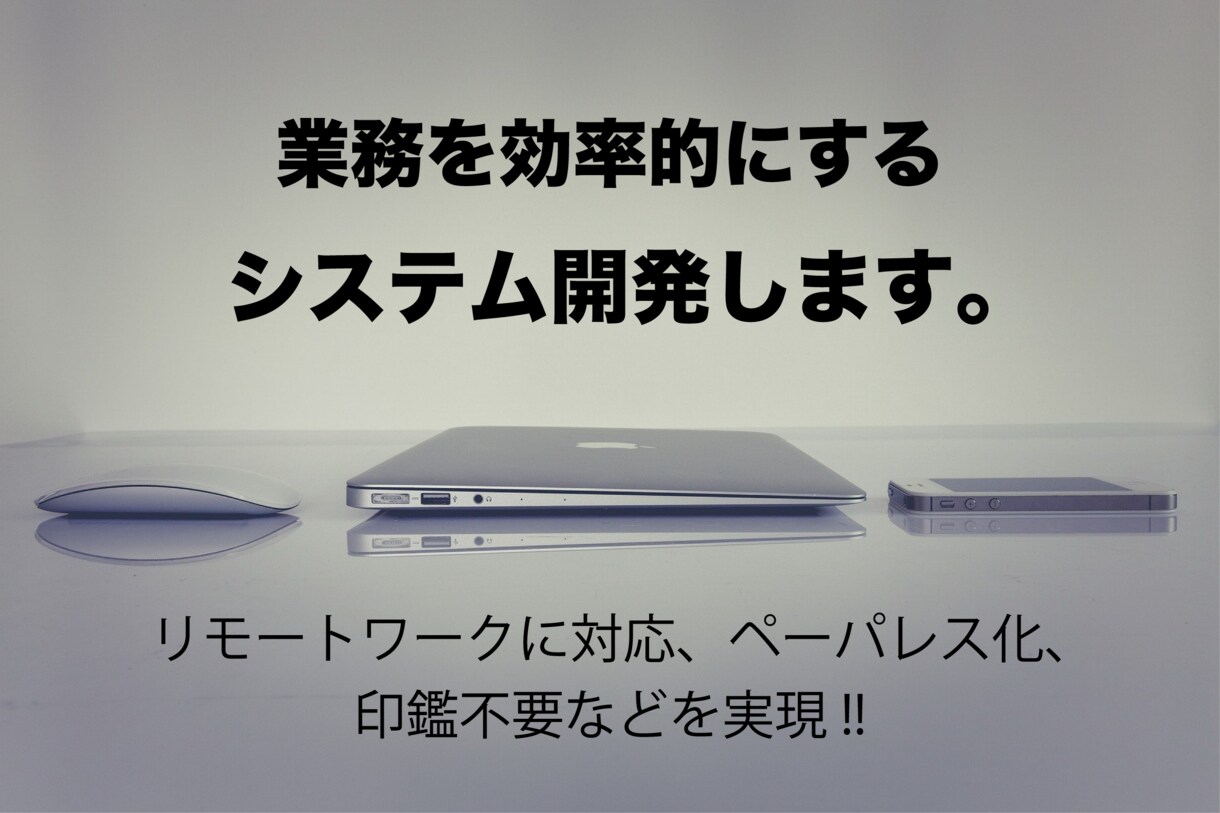 業務の効率をあげるシステム開発をします まずは無料相談ご気軽にください！ イメージ1