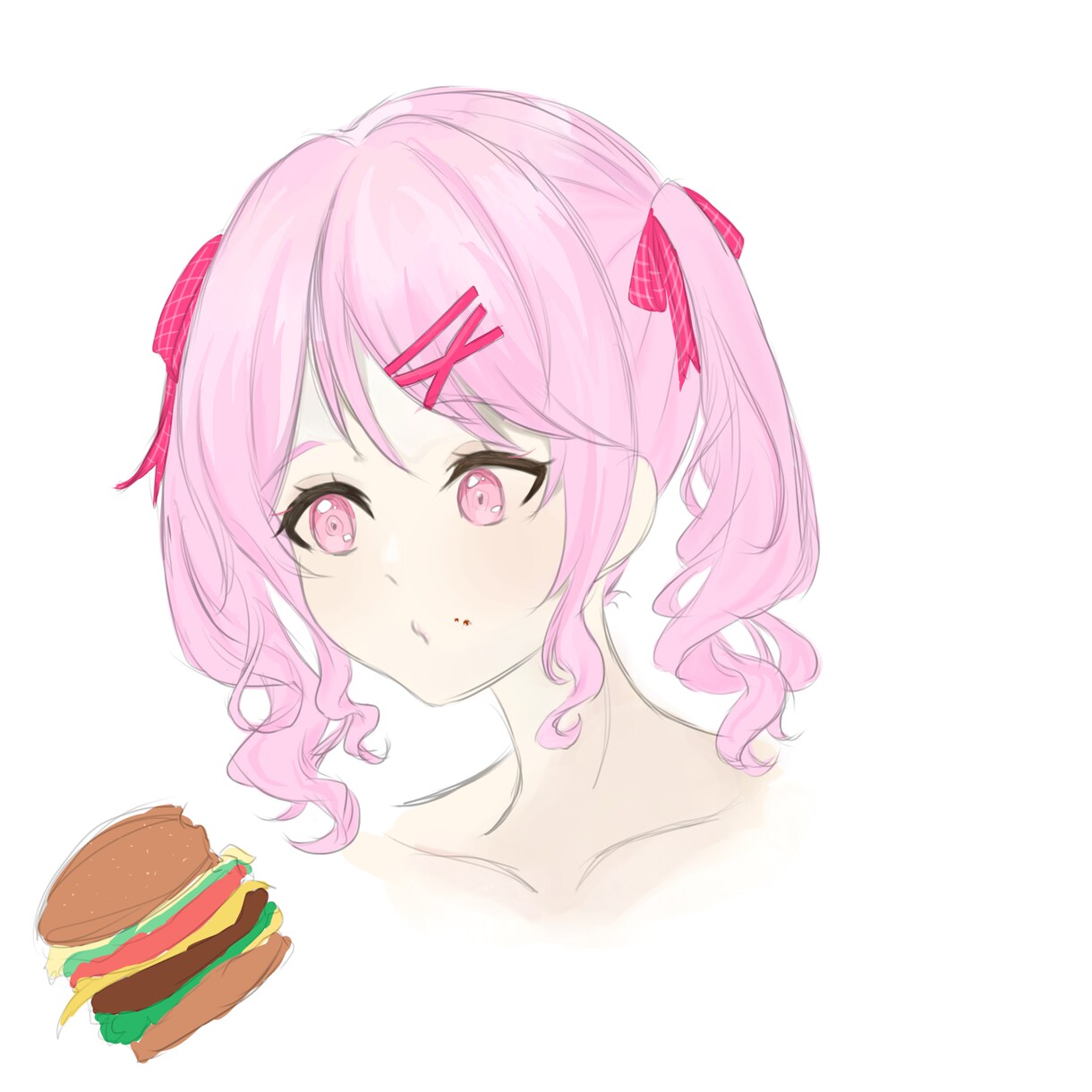 腰上イラスト描きます 髪の毛の繊細で綺麗な塗りが特徴です！ イメージ2