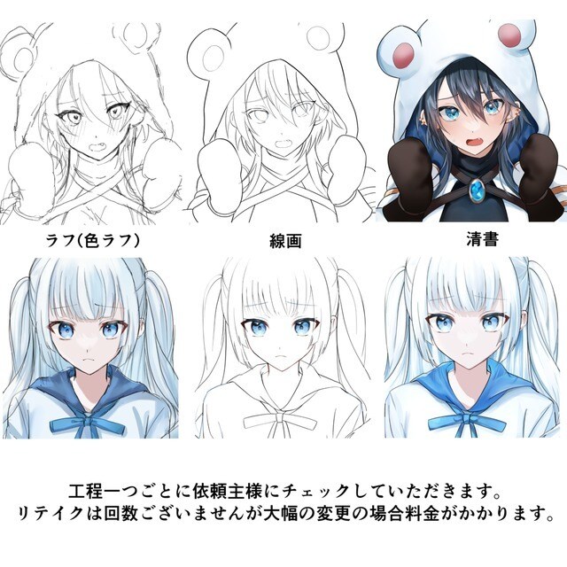 イラスト制作いたします 圧倒的透明感！かわいくてかっこいいイラスト！ イメージ2
