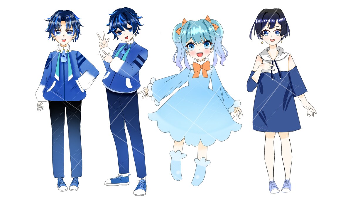 ライバー様のキャラクターや1枚絵描きます 丁寧に！その人の依頼にできるだけ近ずけます！ イメージ1