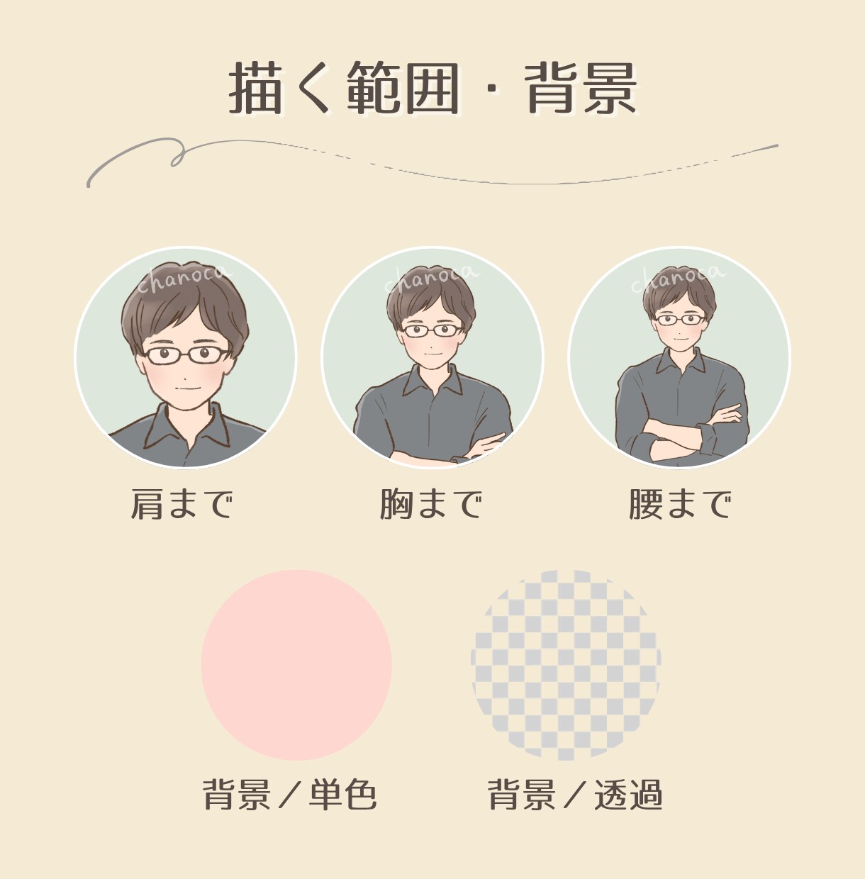 シンプルで柔らかいタッチのアイコン描きます お仕事・副業・趣味にもオススメ♪優しい似顔絵イラスト イメージ3