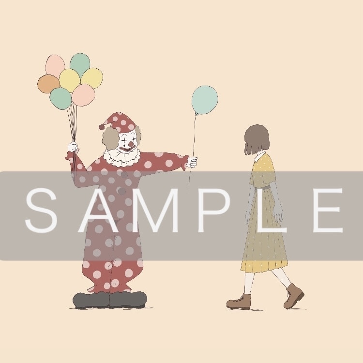顔を隠すシンプルなイラスト描きます ◎シンプルおしゃれなイラストです◎顔ありも可◎ イメージ3