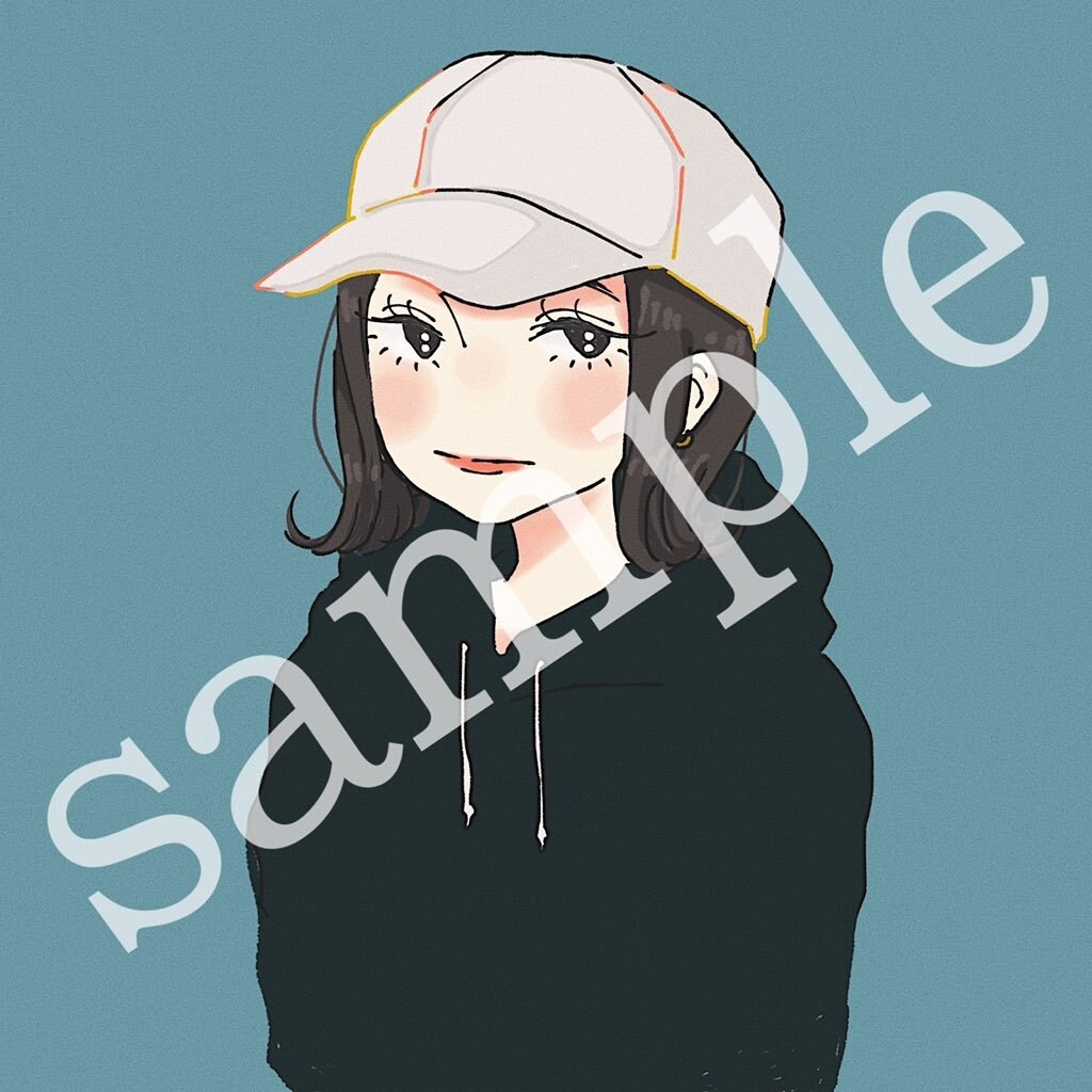 ゆるい女の子のアイコン描きます かわいいアイコンでSNSしませんか？？ イメージ9