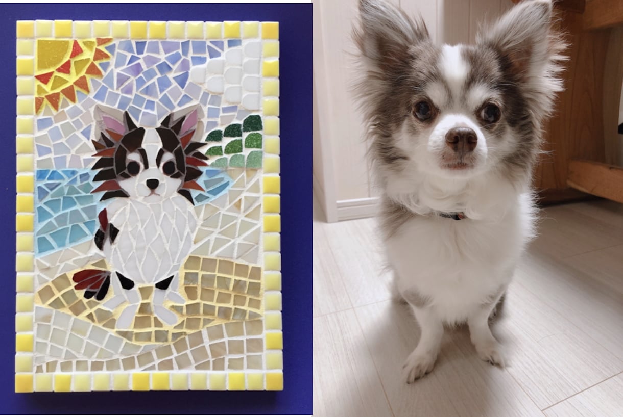 お気に入りをモザイクアートに作成いたします ♡可愛いペットを色褪せないモザイクアートに！ イメージ1