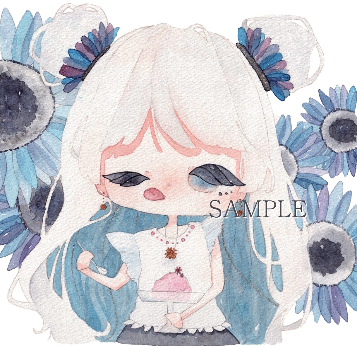ラフ修正何度でも◎透明水彩でイラスト描きます X/YouTube/インスタなど色んな用途で使用可能！ イメージ6